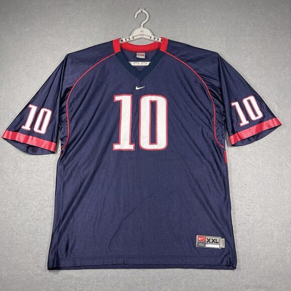 VTG Arizona Wildcats Jersey Mens XXL 2XL Navy Blue #10 Mike Thomas Nike Football - Picture 1 of 11